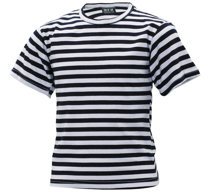 MFH - Russ. T-shirt Navy Kids  -  blanc-bleu  -  manche courte