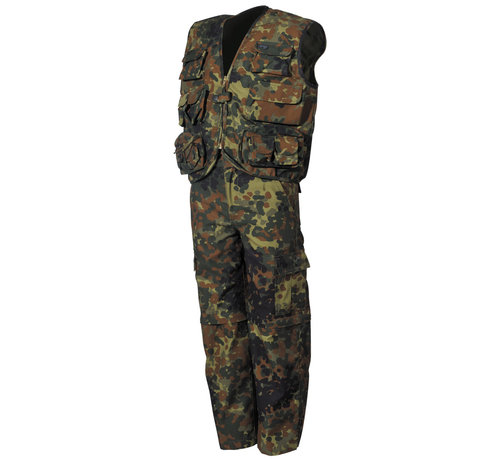 MFH MFH - Kinder-Anzug -  Weste und Hose -   -  flecktarn - Hosenbeine abnehmbar