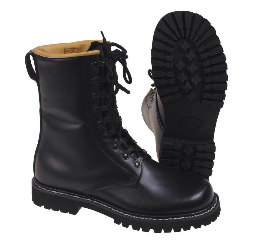 MFH - Combat Boots  -  Volledige lederen  -  Zwart