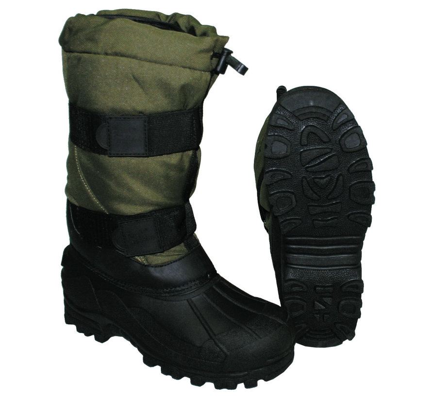 Fox Outdoor - Bottes de protection contre le froid  -  "Fox 40 C"  -  avec semelle en caoutchouc  -  Olive