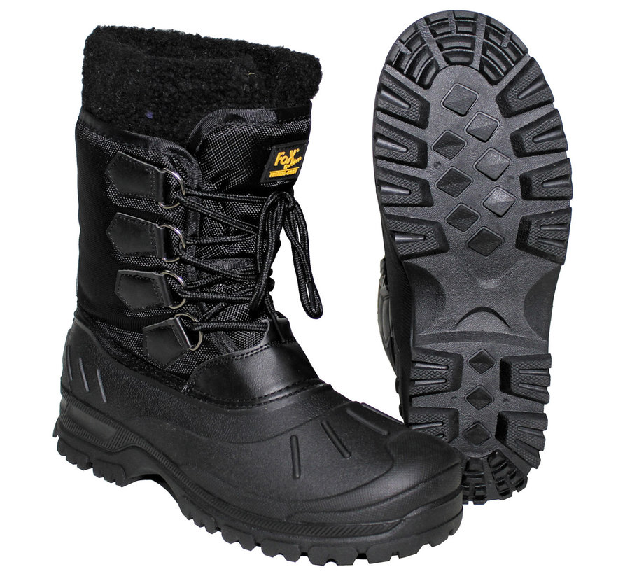 Fox Outdoor - Bottes de protection contre le froid  -  Lacé  -  Noir