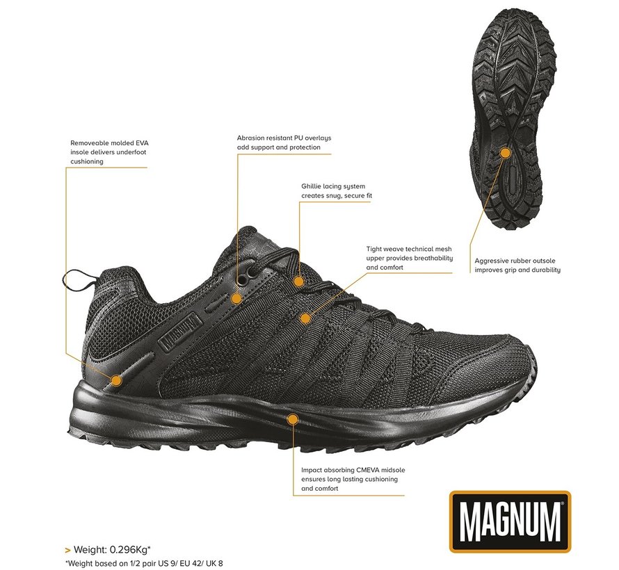 Magnum - Chaussures  -  "MAGNUM"  -  Sentier de tempête Lite  -  Noir  -