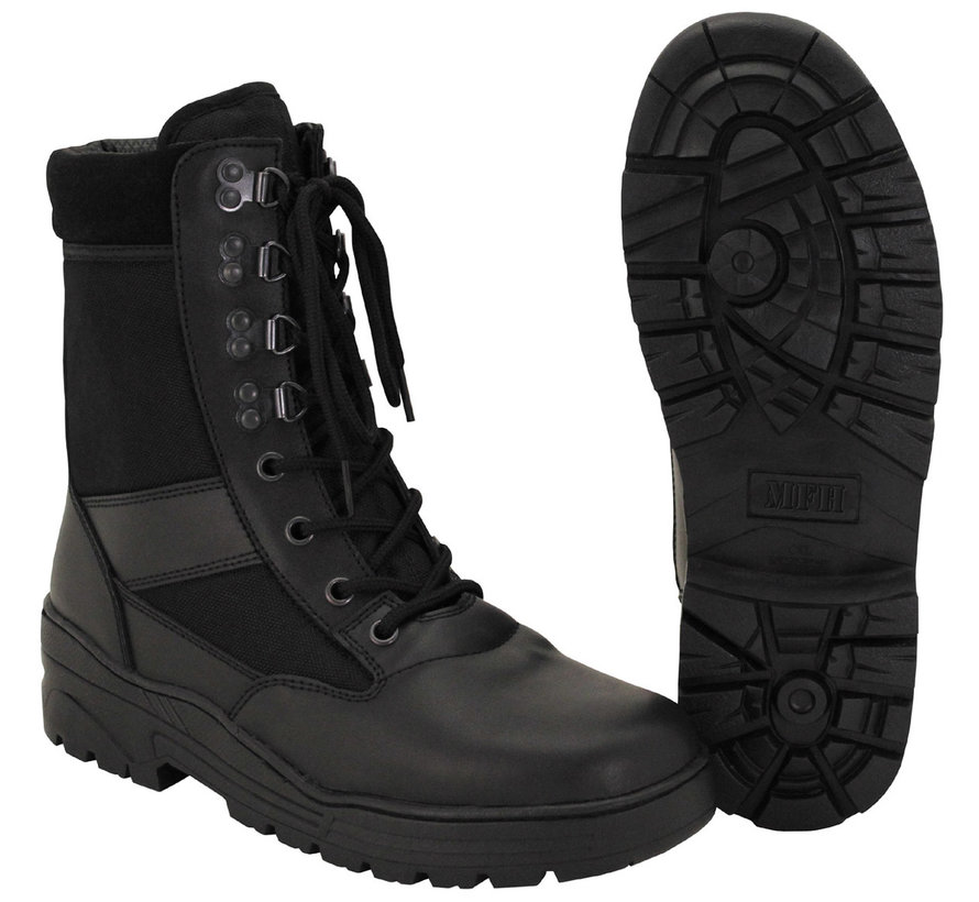 MFH - Bottes  -  "Security"  -  Noir  -  8 trous  -  plante