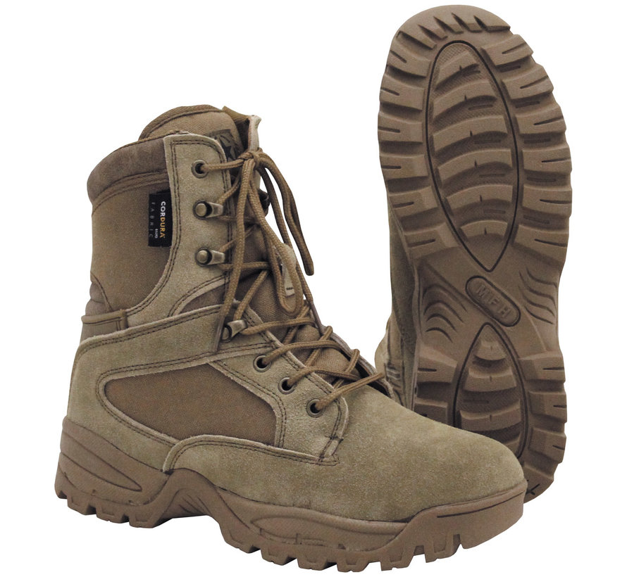 MFH - Stiefel -  "Mission" -  Cordura -  gefüttert -  coyote tan