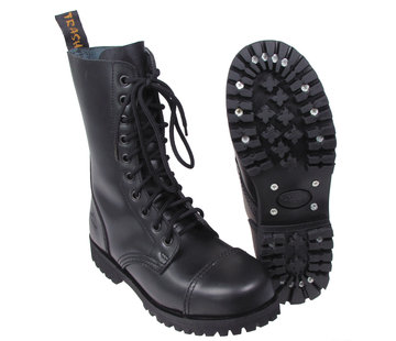 Pure Trash Pure Trash - Bottes  -  10 trous  -  "Pure Trash"  -  Noir  -  Capuchon en acier  -  Vis