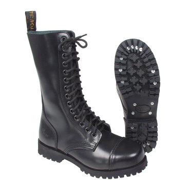 Pure Trash Pure Trash - Bottes  -  14 trous  -  "Pure Trash"  -  Noir  -  Capuchon en acier  -  Vis