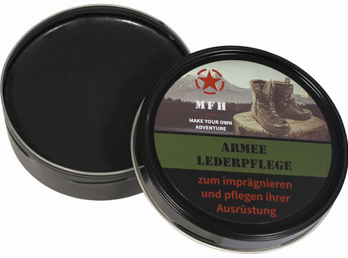 MFH MFH - Schoenpoetser  -  "Army"  -  Zwart  -  150 ml blik