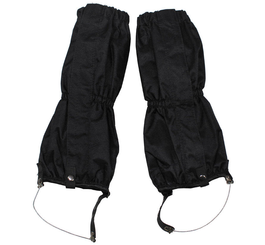 MFH - Nässeschutzgamaschen - schwarz - mit Reißverschluss - Stahldraht