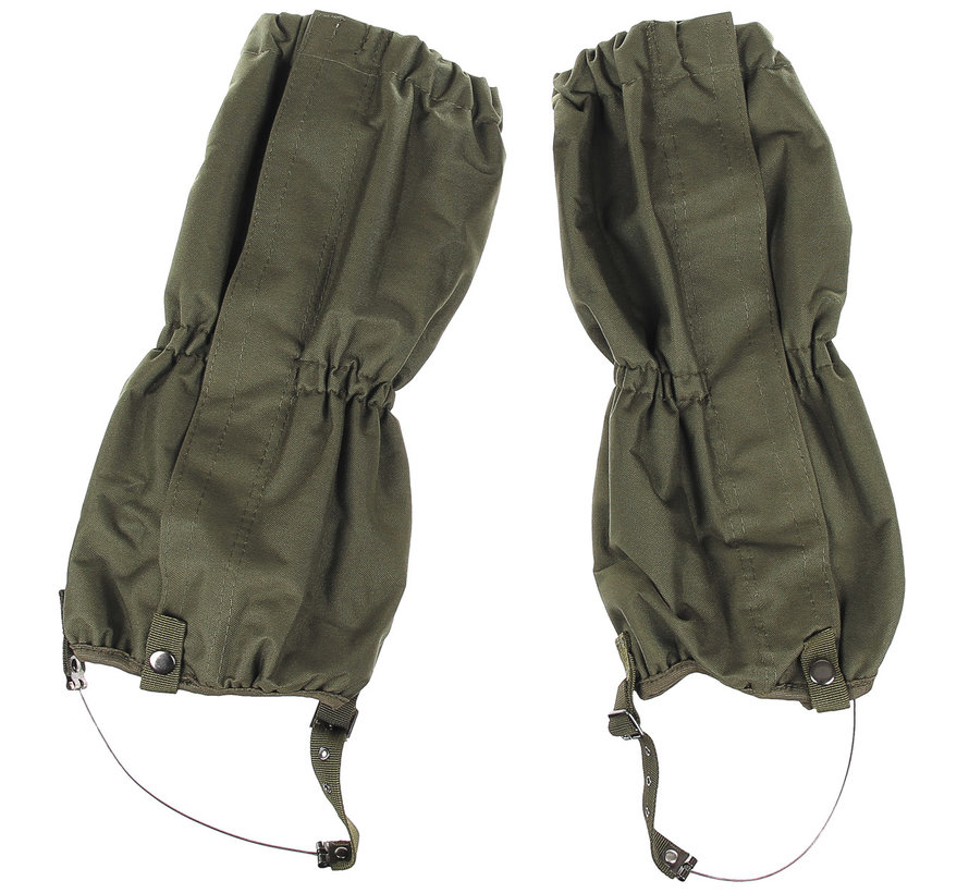 MFH - Guêtres pluie - fil acier - vert - avec fermeture éclair