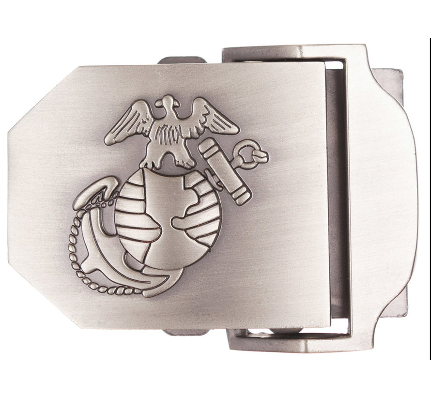 MFH - USMC Gesp voor webbelt  -  Zilveren  -  Metalen  -  ca. 4 cm