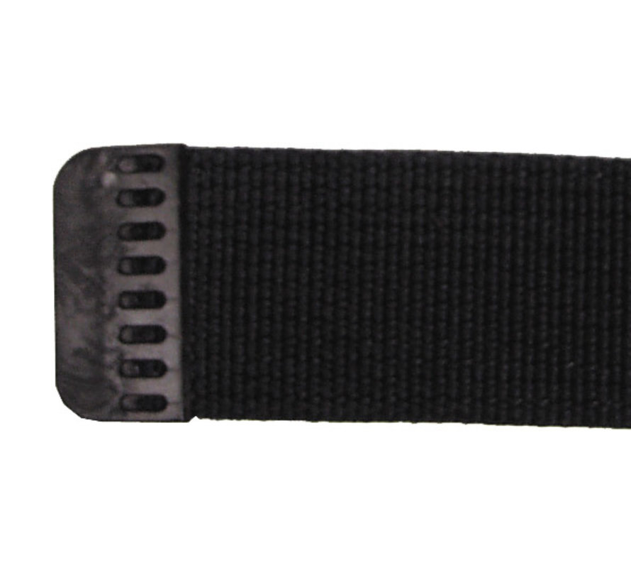 MFH - Ceinture US "Stealth" -  noir -  avec serrure plastique -  4 cm