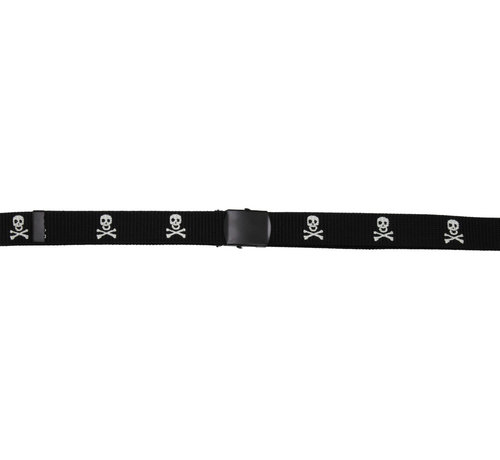 MFH MFH - Ceinture -  3 cm -  noir -  "Crâne" -  serrure métallique