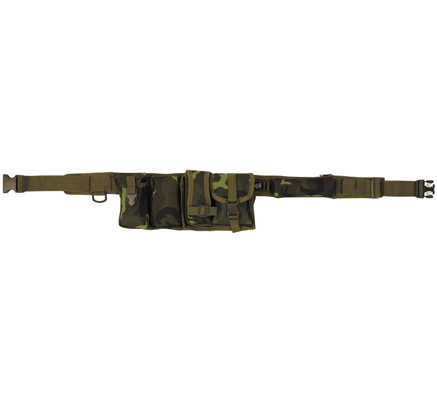 MFH - Tailleriem  -  6 zakken  -  ca. 5  -  5 cm  -  M 95 CZ camo