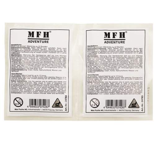MFH MFH - chaufferettes -  10 - 5 x 7 cm -  usage unique