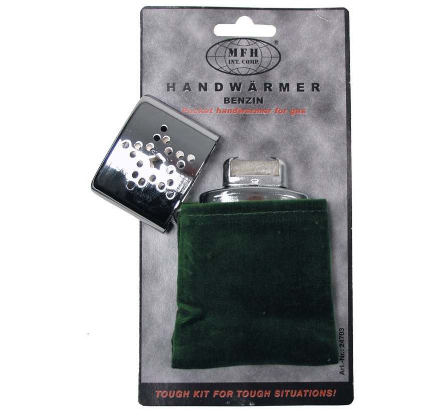 MFH - Pocket Hand Warmer  -  Vloeistof  -  Chrome