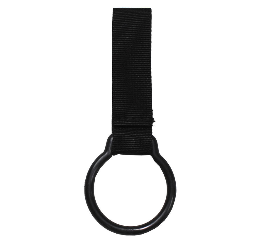 MFH - Taschenlampenhalter -  mit Ring -  schwarz