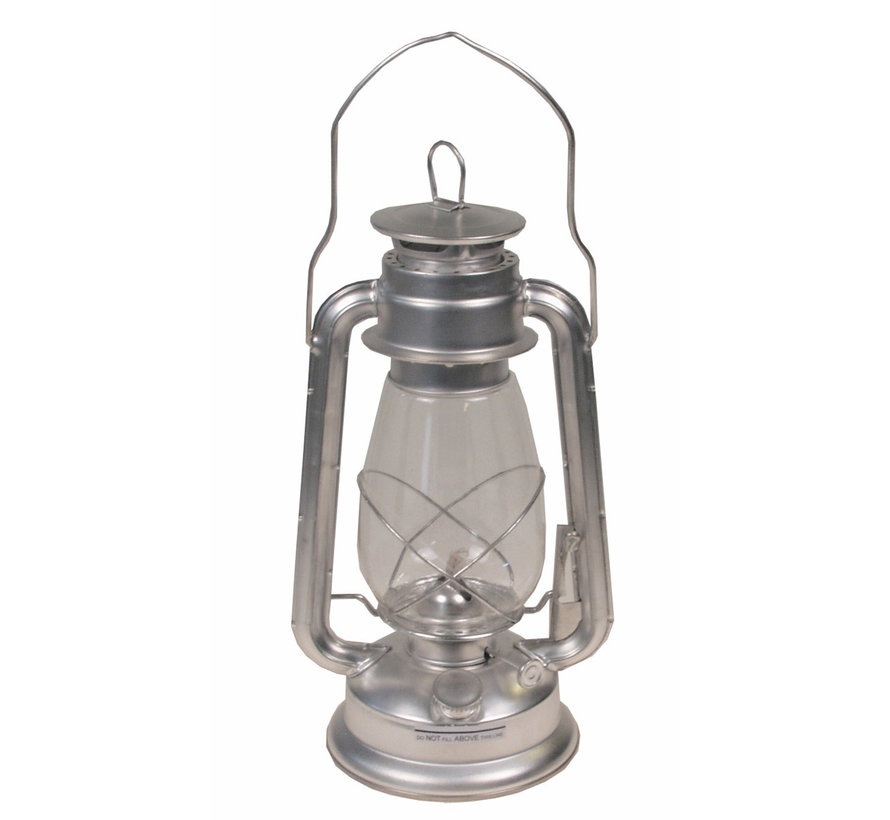 MFH - lampe à petrole hauteur: 28cm -  zinc