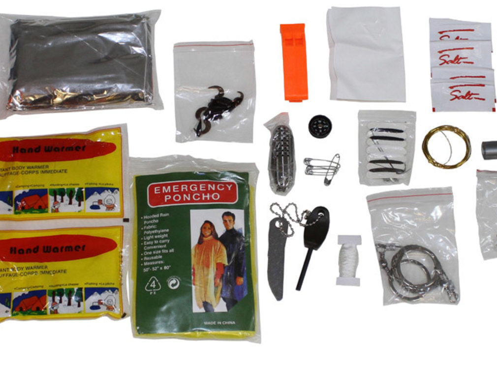 MFH MFH - Survival Kit  -  "Extreme"  -  34-delige  -  oranje-transparant