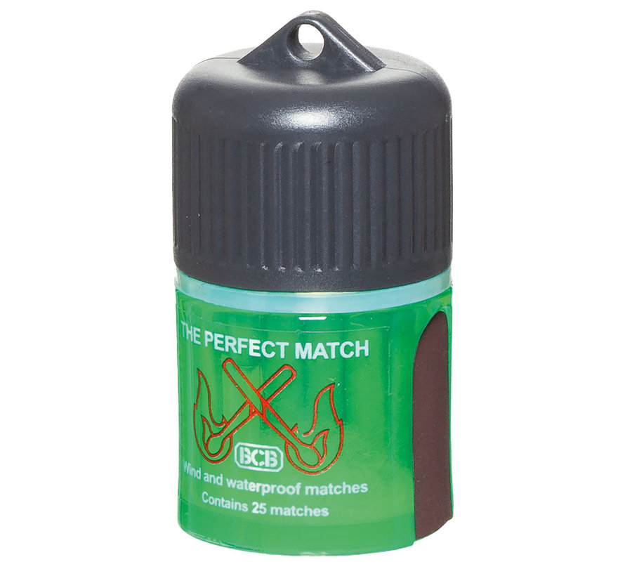 Max Fuchs - BCB Allumettes avec boîte - résistantes au vent et à l'eau - 25 pcs.