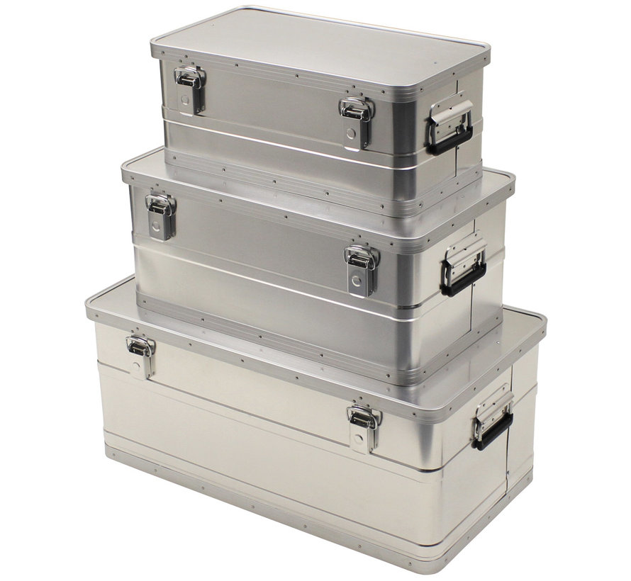 MFH - Opslaghoesjes  -  Aluminium  -  set van 3  -  34 l  -  55 l  -  100 l