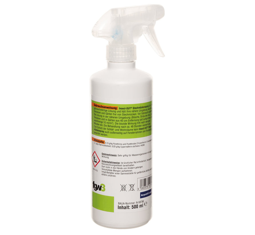 Max Fuchs - Insect-OUT  -  Anti-muggenspray  -  500 ml