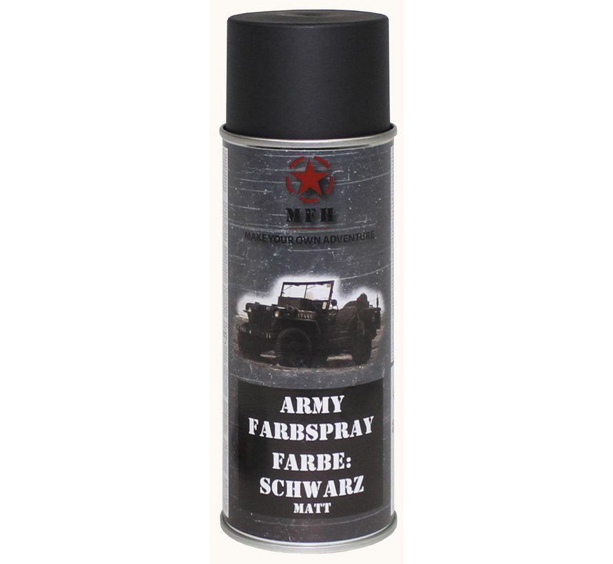 MFH - Leger Spray Paint  -  Zwarte  -  Matteüs  -  400 ml