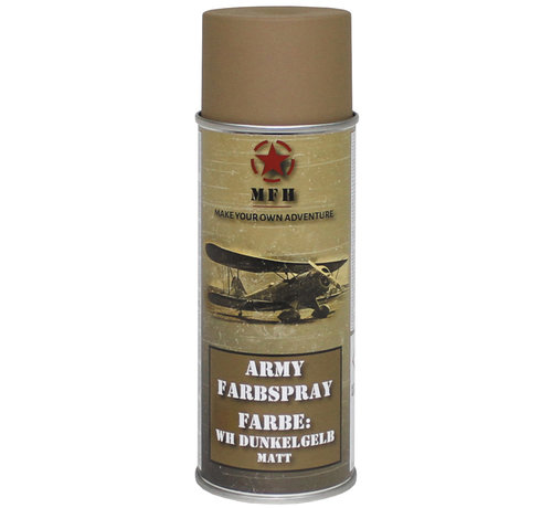 MFH MFH - Bombe de peinture armée -  WH JAUNE FONCÉ -  mat -  400 ml