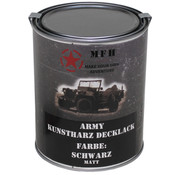 MFH MFH - Army Lack -  SCHWARZ -  matt -  Dose -  1 l