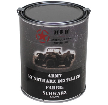 MFH MFH - Army Lack -  SCHWARZ -  matt -  Dose -  1 l