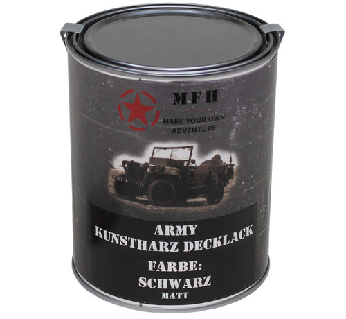 MFH MFH - Army Lack -  SCHWARZ -  matt -  Dose -  1 l