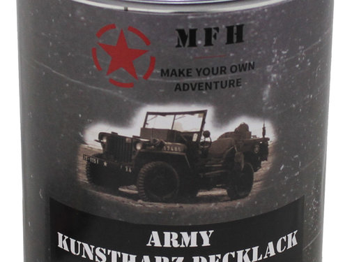 MFH MFH - Army Lack -  SCHWARZ -  matt -  Dose -  1 l