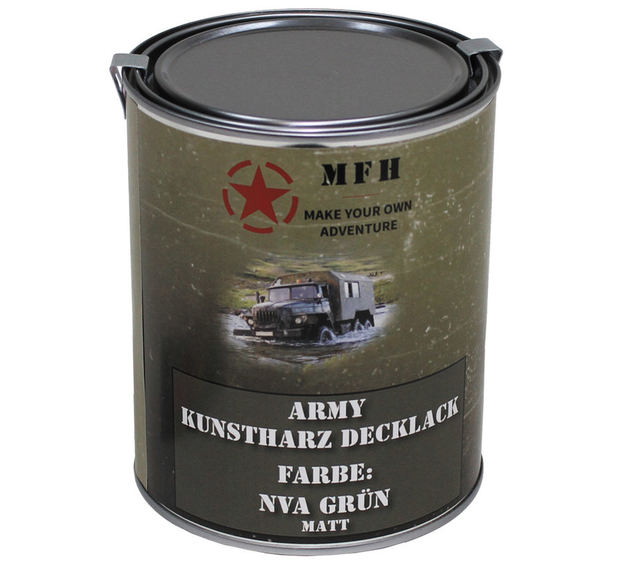 MFH - Army Lack -  NVA GRÜN -  matt -  Dose -  1 l