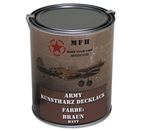 MFH MFH - Army Vernis -  BRUN -   mat -  pot -  1 l