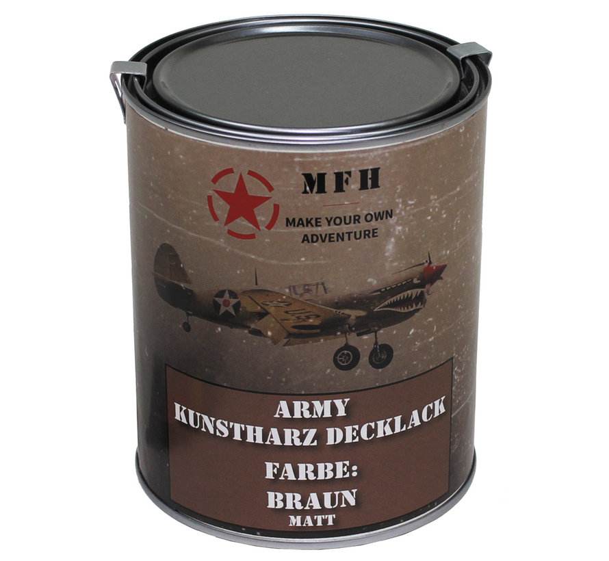 MFH - Army Lack -  BRAUN -  matt -  Dose -  1 l