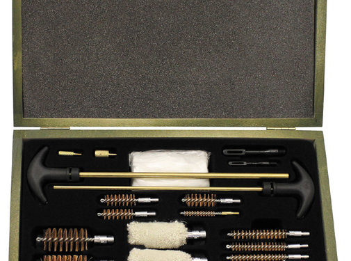 MFH MFH - Reinigungsset -  für Gewehr und -  Pistole -  Multikaliber -  Holzbox