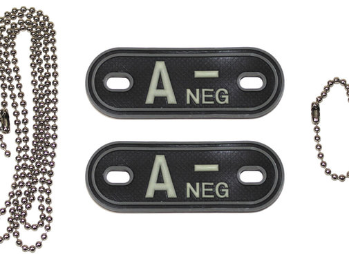 MFH MFH - groupe sanguin d'identité - persistant - "A NEG" - 3D