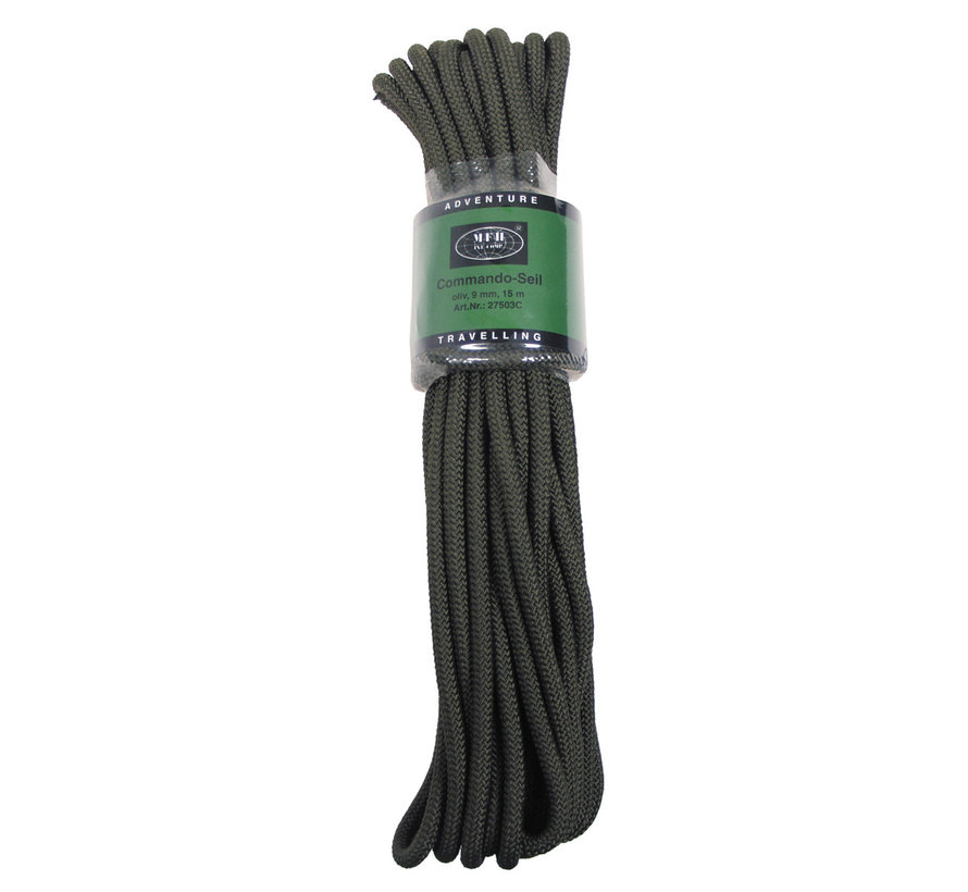 MFH - Touw  -  OD groen  -  9 mm  -  15 meter