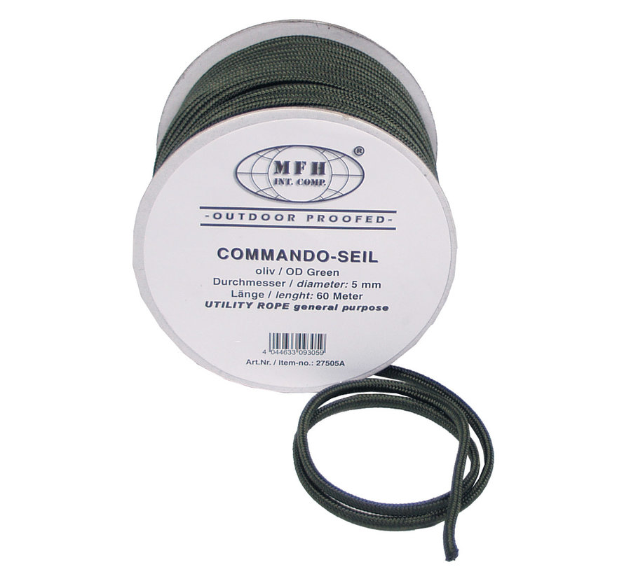 MFH - drisse -  kaki -  5mm -  60 m