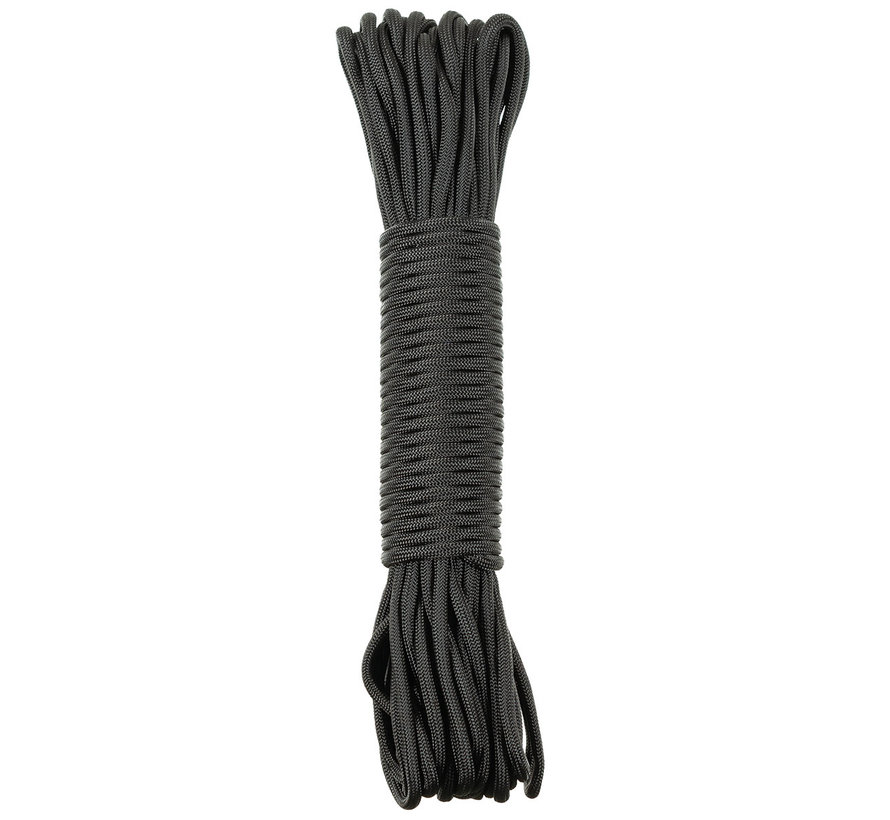 MFH - corde de parachute -  noir -  50 FT -  nylon