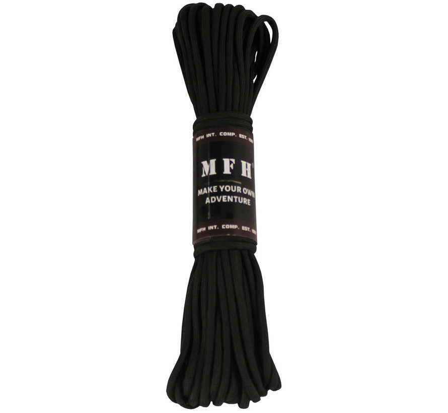 MFH - Fallschirmleine -  schwarz -  50 FT -  Nylon