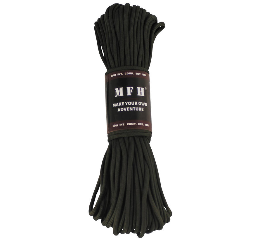 MFH - corde de parachute -  kaki -  50 FT -  nylon