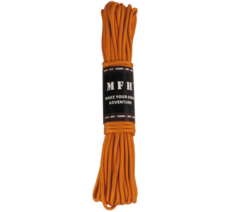 MFH - corde de parachute -  orange -  50 FT -  nylon