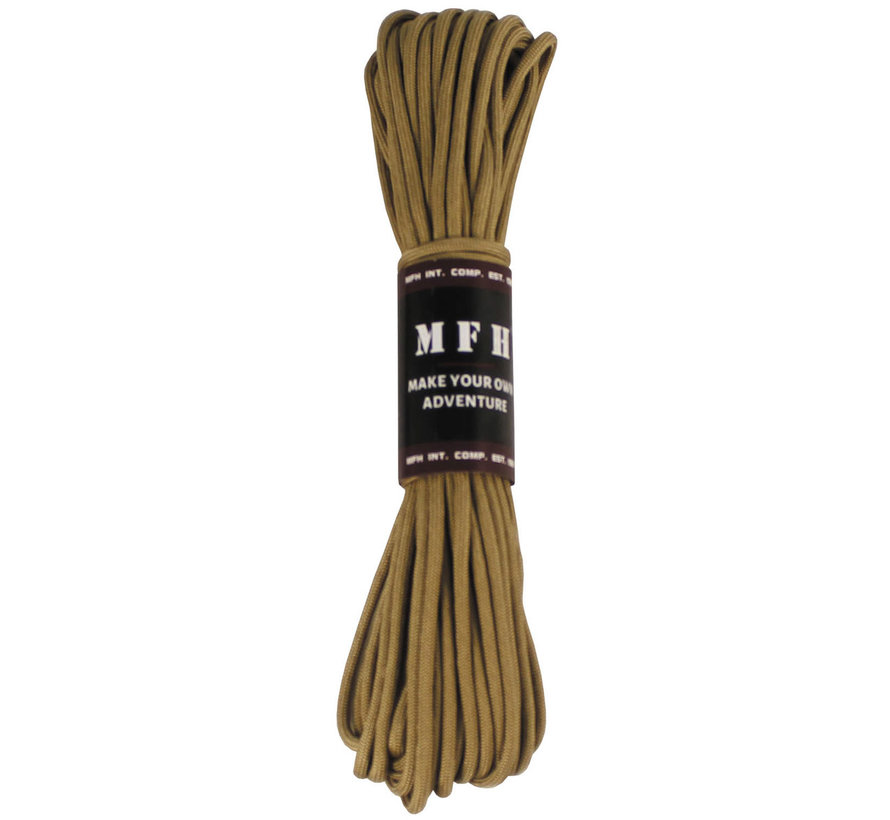 MFH - corde de parachute -  coyote tan -  50 FT -  nylon