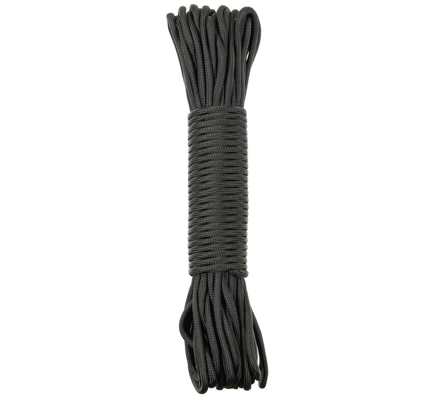 MFH - corde de parachute -  noir -  100 FT -  nylon