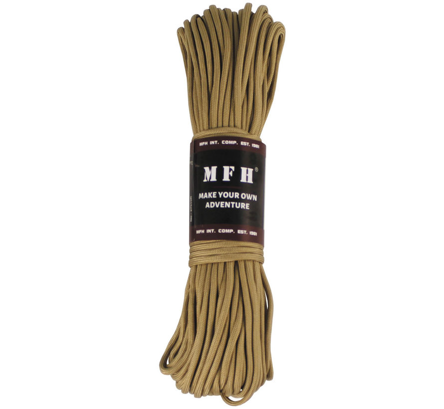 MFH - corde de parachute -  coyote tan -  100 FT -  nylon