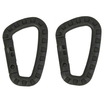 MFH MFH - Carabiner  -  Plastic  -  Gebladerte  -  D 7 mm x 8  -  5 cm  -  2-pack