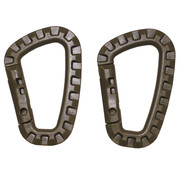 MFH MFH - Carabiner  -  Plastic  -  coyote tan  -  D 7 mm x 8  -  5 cm  -  2-pack