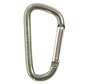 MFH - Carabiner  -  D 7 mm x 7 cm  -  OD groen