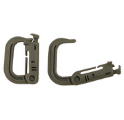 MFH MFH - Carabiner  -  Plastic  -  "MOLLE"  -  coyote tan  -  2-pack