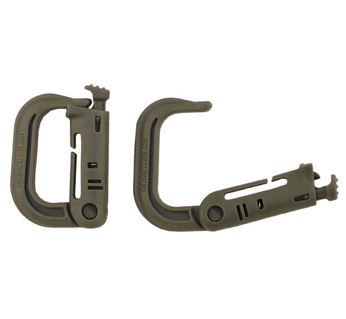 MFH MFH - Karabiner -  Plastik -  "MOLLE" -  coyote tan -  2er Pack